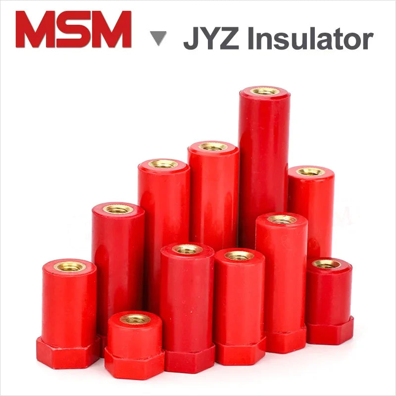 5PCS JYZ Double End Female Thread Cylinder Shape Hexagonal Insulator Dia.20mm Insulated Post Height 16~100mm Insulated Supporter