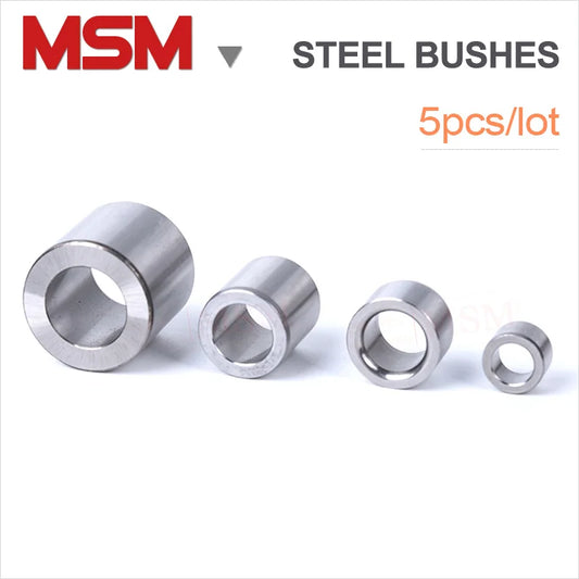 5Pcs  Steel Drill Sleeve Bushing Shaft Bushing axle Sleeve Bearing Jig Bushes Axis (Inner Dia. X Outer Dia. X Height)ID 8MM