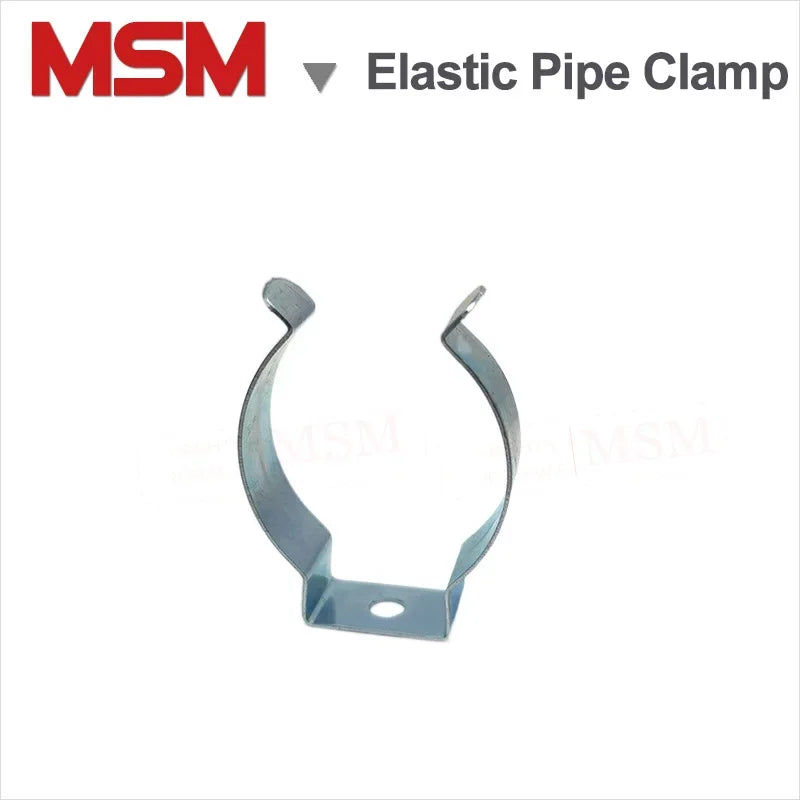 6Pcs Elastic Pipe Clamp Flexible Shrapnel Bracket Tube Holder Lamp Clip Diameter 5mm~50mm Open Style Pipe U Shape Clamp