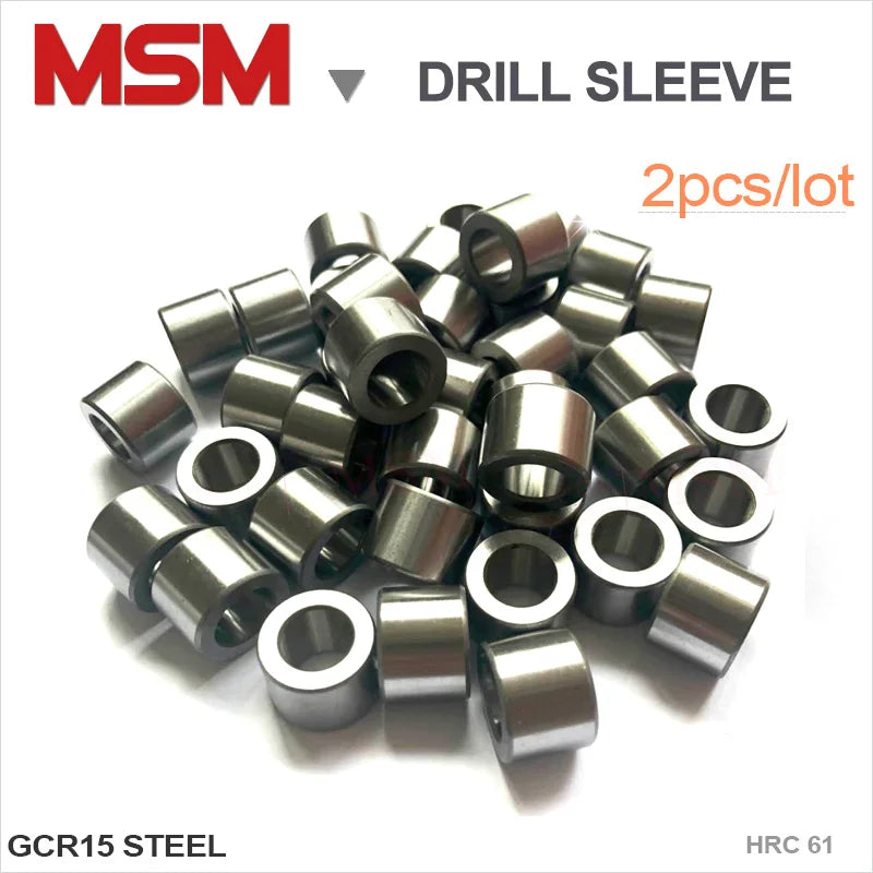 Abrasion resistant GCR15 Steel HRC61 Drill Sleeve Die Drilling Jig Bushes Drilling positioning sleeve 3mm 4mm 5mm 6mm