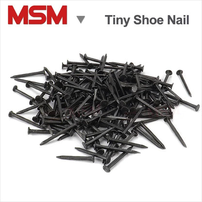 Black Tiny Shoe Tacks/Nails Length 10mm 13mm 16mm 19mm 22mm 25mm Square Shank 1.1mm dia. For Shoes Furniture Repairs