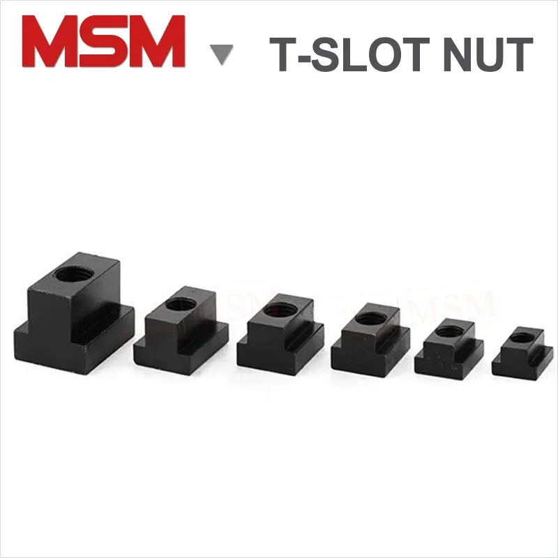 Carbon Steel 8.8 Level High Intensity T-slot Nuts Black For T-groove Table Slot Milling CNC Lathe M10/12/16/18/20/22/24/27/30/36