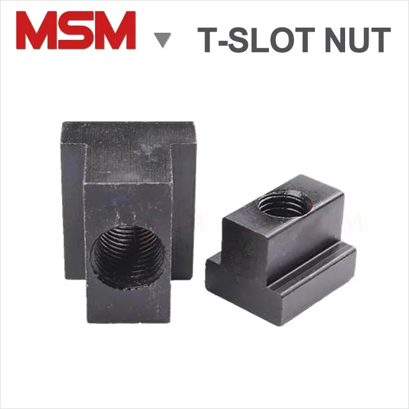 Carbon Steel 8.8 Level High Intensity T-slot Nuts Black For T-groove Table Slot Milling CNC Lathe M10/12/16/18/20/22/24/27/30/36