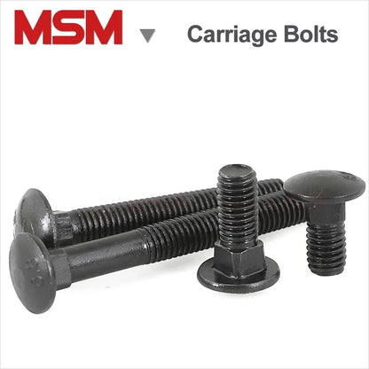 Carbon Steel 8.8 Level High Strength Carriage Bolts Cup Head Square Neck M6 M8 M10 M12 M16 M20 Mushroom Head Square Neck Screws