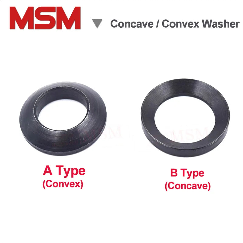 Carbon Steel Concave Washer With Cone Face /Convex Washers With Ball Face Spherical Gaskets Harden M6/8/10/12/16/20/24/30/36