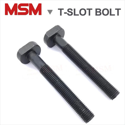 Carbon Steel T Shape Screw/Bolt For T slot Punch Milling Machine Threaded Nut Rod Clamping Cap Bolt [M8 M10 M12 M14 M16 M18 M20]