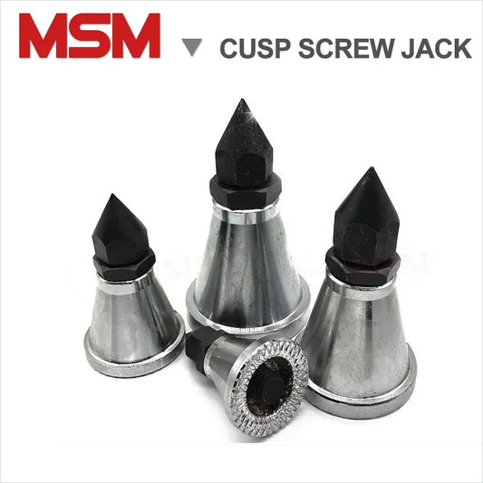 Cone Shape Cusp Head Screw Jack A/B/C Models Mold Height Hoist Adjusting CNC Milling Injection Machine Cushion Block Spiral Adap