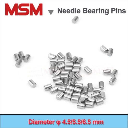 Diameter 4.5MM 5.5MM 6.5MM GCr15 Needle Bearing Roller Pins Dowel Transmission Shaft Drive Axle Length 8 10 12 15 16 18 20mm