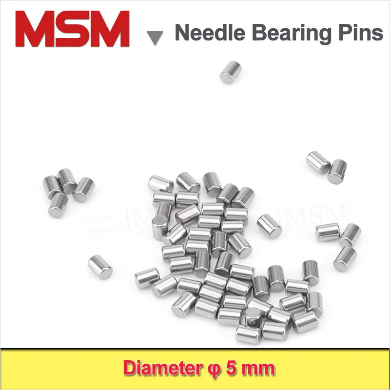 Diameter 5MM GCr15 Needle Bearing Roller Pins Dowel Transmission Shaft Drive Axle Length 5 6 7 8 10 12 14 15 16 20 24 30 40 50