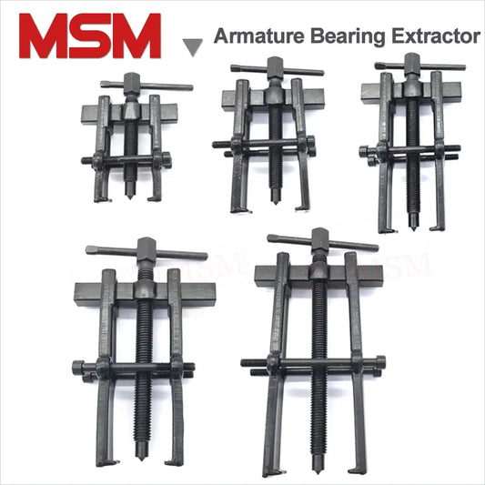 Forging Black Plated Two Jaws Armature Bearing Pullers Gear Extractor Bearing Removeal Kit Motor Repair Tool With Sizes A B C DE