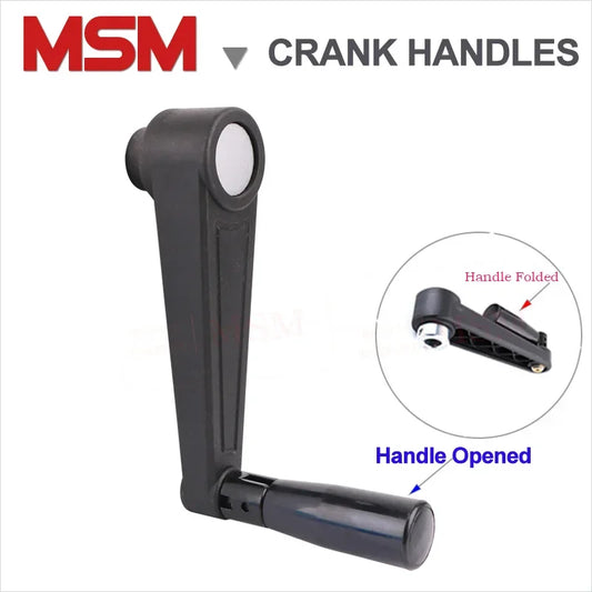 Free Shipping Round Hole Mounting Foldable Crank Handles For Lathe Milling Machine Revolving Handle Length 63/80/100/125/160mm