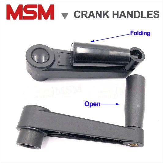 Free Shipping Square Hole Foldable Crank Handles For Lathe Milling Machine Revolving Handle Length 63/80/100/125mm