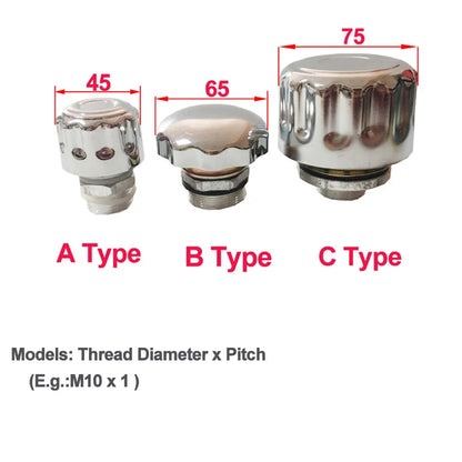 A Type 45mm Aluminium Metric Male Thread Air Vent Valve Vent Plug For C Type Air Filter Reducer Air Compressor Hydraulic Press