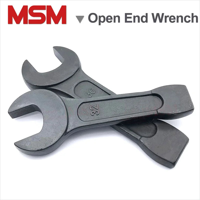 Heavy Duty High Strength Single Head Open End Wrench Striking Face Open End Spanner Size 24 27 30 32 34 36 38 41 46 50 55