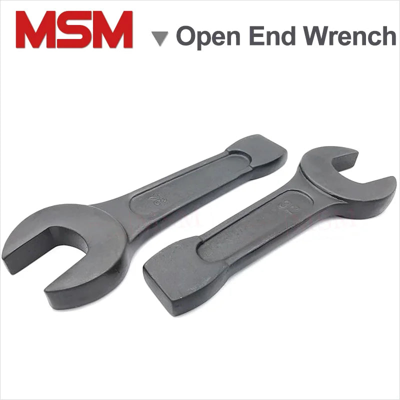 Heavy Duty High Strength Single Head Open End Wrench Striking Face Open End Spanner Size 24 27 30 32 34 36 38 41 46 50 55