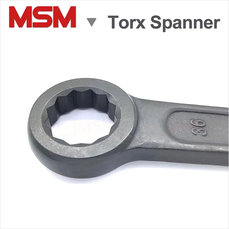 Heavy Duty Torx Spanner High Strength Striking Face Box Wrench Slugger Hammer Wrench Size 24 27 30 32 34 36 38 41 46 50 55