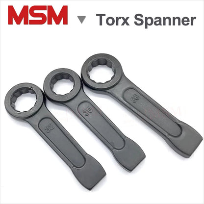 Heavy Duty Torx Spanner High Strength Striking Face Box Wrench Slugger Hammer Wrench Size 24 27 30 32 34 36 38 41 46 50 55