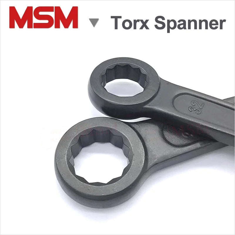 Heavy Duty Torx Spanner High Strength Striking Face Box Wrench Slugger Hammer Wrench Size 24 27 30 32 34 36 38 41 46 50 55