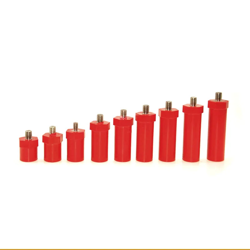 5PCS Cylinder Shape Male-Female Thread M4 M5 M6 Hexagonal Insulated Supporter Dia.14mm Insulated Post Height 14~60mm Insulator