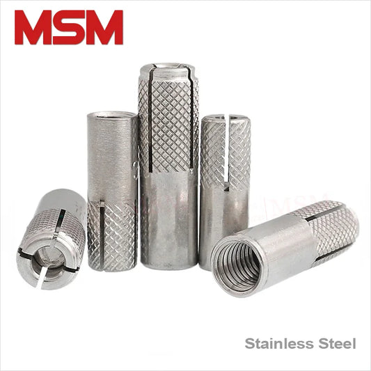 Stainless Steel  Drop-in Anchor Expansion Sleeve Bolt Implosion Threaded Bolt Sleeve Anchors Screw Tool M6 M8 M10 M12