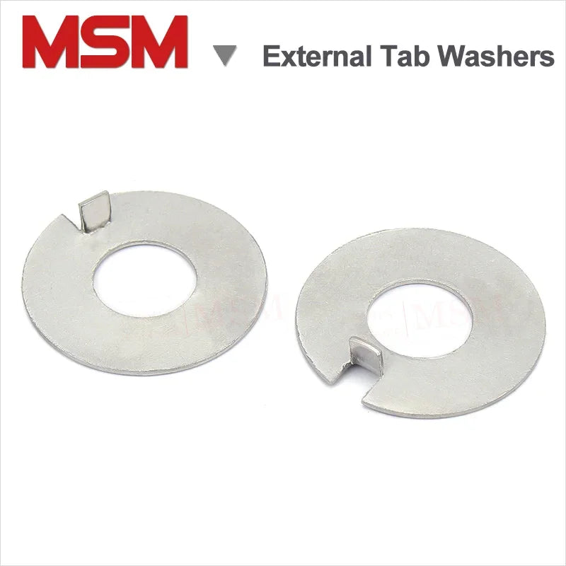 Stainless Steel External Tab Washers Stop Spacer Lock Gaskets With External Tongue M4/M5/6/8/10/12/14/16/18/20/22/24