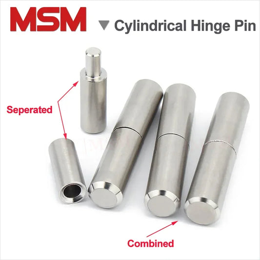 Stainless Steel Male to Female Hinge Pin Cylindrical Door Shaft Heavy-duty Weld-on Hinge Home Gate Door Window Part Dia 6~30mm