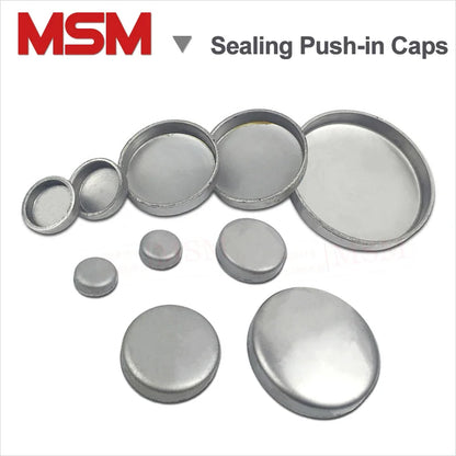 Stainless Steel Sealing Push-in Caps For Car Truck Tractor Engine Water Block Thicken Bowl Type Expansion Plug Sealing Washer