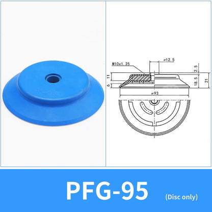 Vacuum Sucker Industrial Pneumatic PFYK-60/80/95 Single Layer Imported Silicone NBR Manipulator Accessories Suction Cup