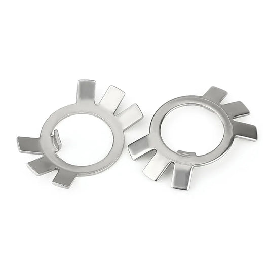 Xpc Stainless Steel Tab Washers For Round Nuts GB858 M10~M200  Lock Gasket Spacer Retaining Stop Washers For Slotted Round Nuts