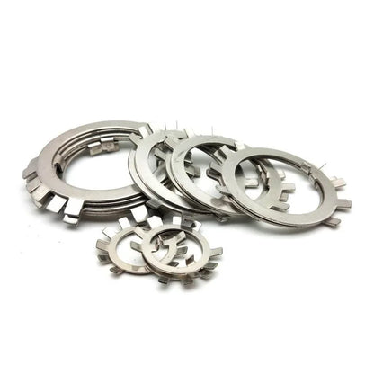 Xpc Stainless Steel Tab Washers For Round Nuts GB858 M10~M200  Lock Gasket Spacer Retaining Stop Washers For Slotted Round Nuts