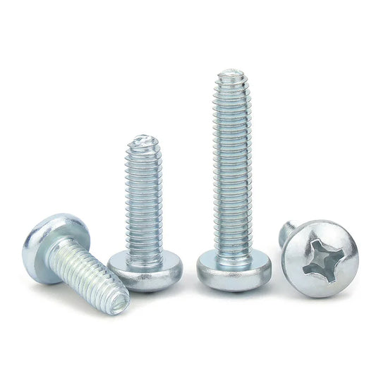 Xpcs Carbon Steel Cross Recessed Pan Head Thread Forming Screws Phillips Rolling Screws M2/2.5/3/4/5/6 Self-tapping Lock Screws