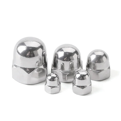 Xpcs Hexagon Acorn Nut 304 Stainless Steel Crown Hex Nut M3M4M5M6M8M10M12M14M16M18 Decorative Cover Dome Cap Blind Nut DIN1587