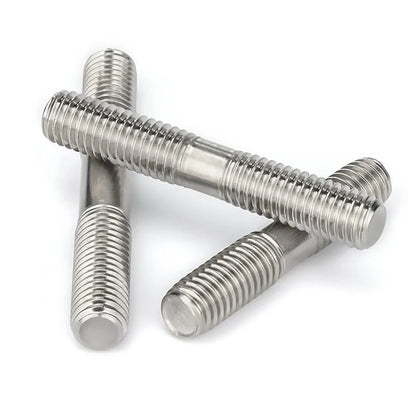 Xpcs M3 M4 M5 Double End Male Thread Bolts 304 Stainless Steel Stud Screw Two-headed Tooth Extension Screw Rod