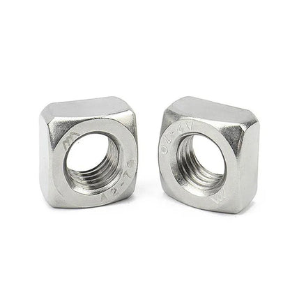 Xpcs M3 M4 M5 M6 M8 M10 M12 Square Nuts A2-70 304 Stainless Steel DIN557