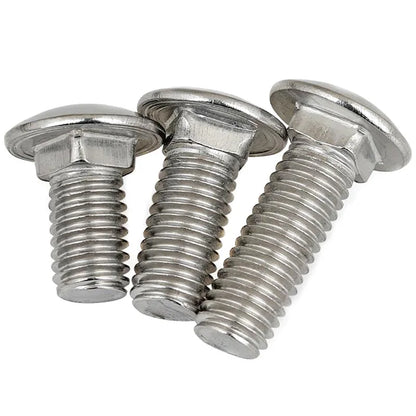 Xpcs M4 M5 M6 M8 Round Head Square Neck Carriage Screw 304 Stainless Steel GB12 Coach Bolt Truss Shelf Screws DIN603