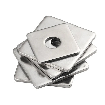 Xpcs Square Flat Washers 304 Stainless Steel Curtain Wall Flat Pad Spacer M3 M4 M5 M6 M8 M10 M12 M14 M16 M20 Square Gasket