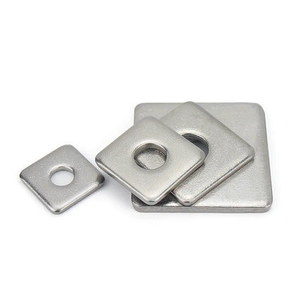 Xpcs Square Flat Washers 304 Stainless Steel Curtain Wall Flat Pad Spacer M3 M4 M5 M6 M8 M10 M12 M14 M16 M20 Square Gasket